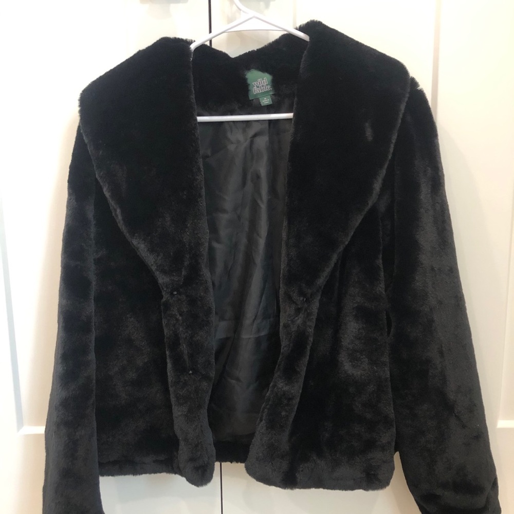 super soft faux fur coat